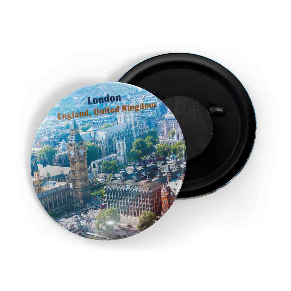 dhcrafts Fridge Magnet Multicolor Famous Tourist Place London England D3 Glossy Finish Design Pack of 1